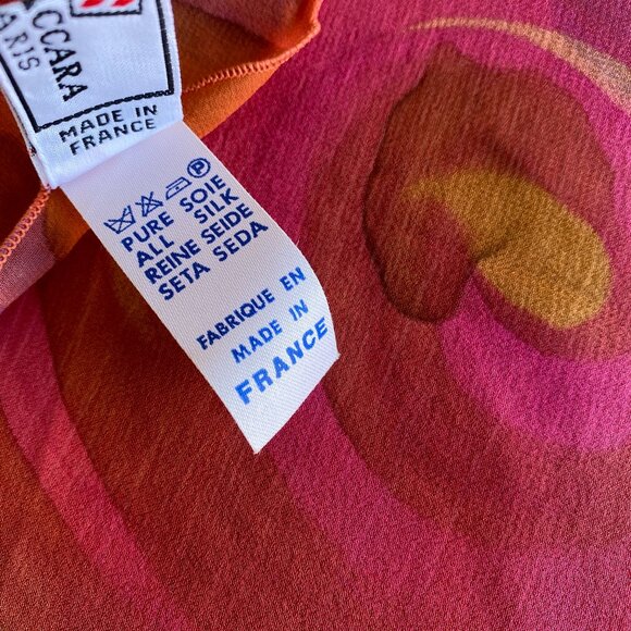 Vibrant Pink and Purple Rose Scarf - Picture 4 of 5